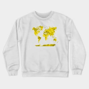 World map in watercolor Crewneck Sweatshirt